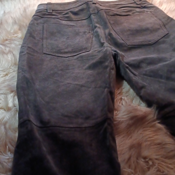 NEWPORT NEWS Womens Suede Pants - Dark Brown - Picture 6 of 6